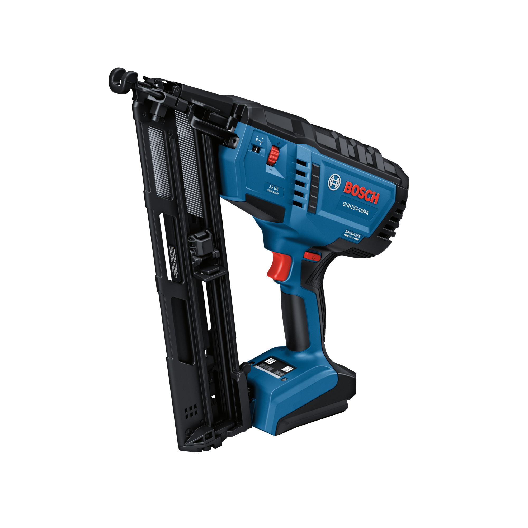 Bosch 18V Brushless Angled Finish Nailer — 15-Gauge, Bare Tool, Model# GNH18V-15MAN